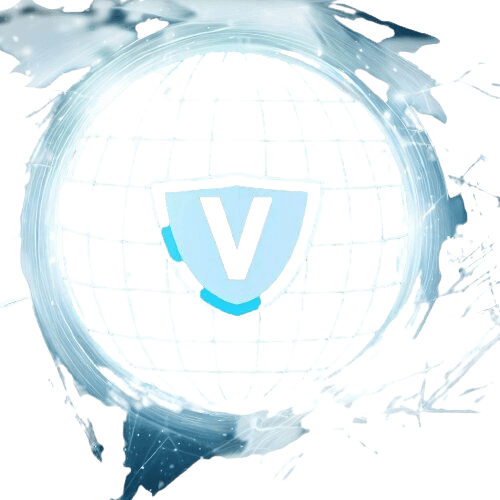 Un globe avec la mention V