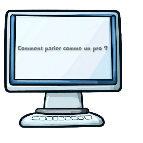 Un ordinateur montrant la question “comment parier comme un pro“